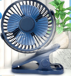 USB Mini Clip Fan – Silent Rechargeable Portable Desktop Fan for Dorms