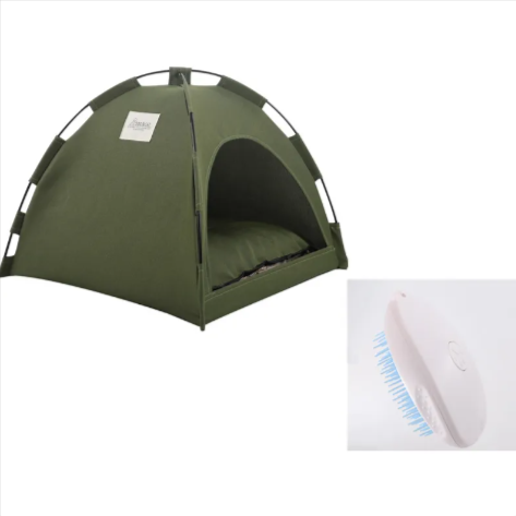 Portable Pet Tent with Cooling Mat – Foldable Indoor & Outdoor Dog and Cat Bed