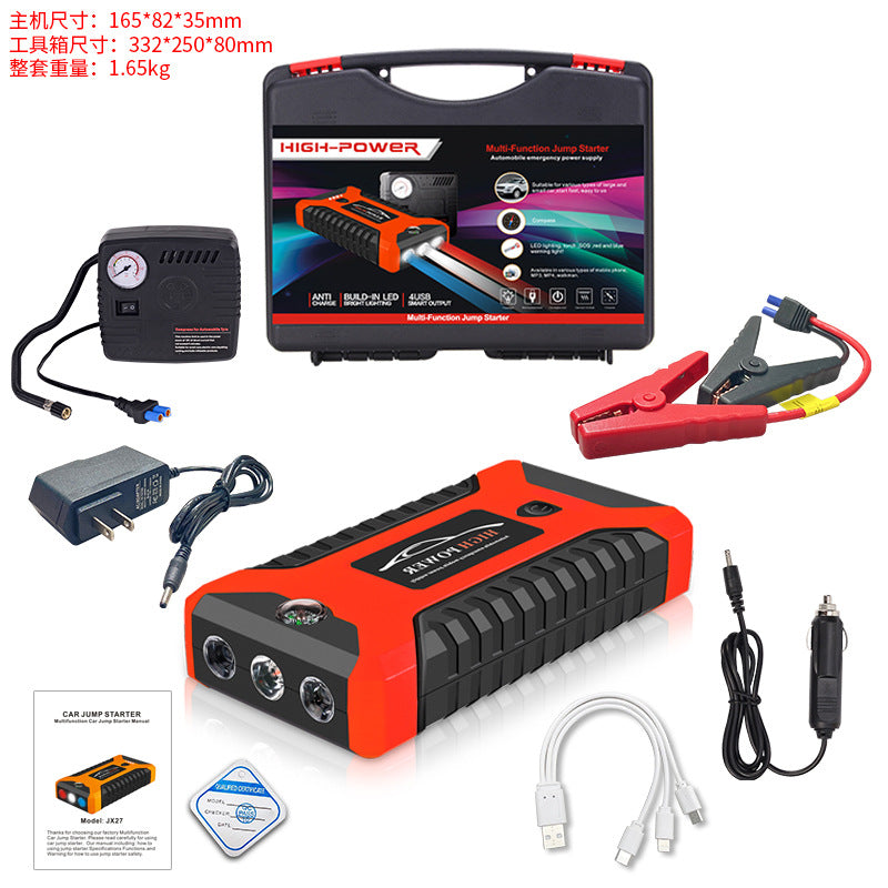 Portable Car Jump Starter & Power Bank – 600A Peak, 4-in-1 Emergency Booster