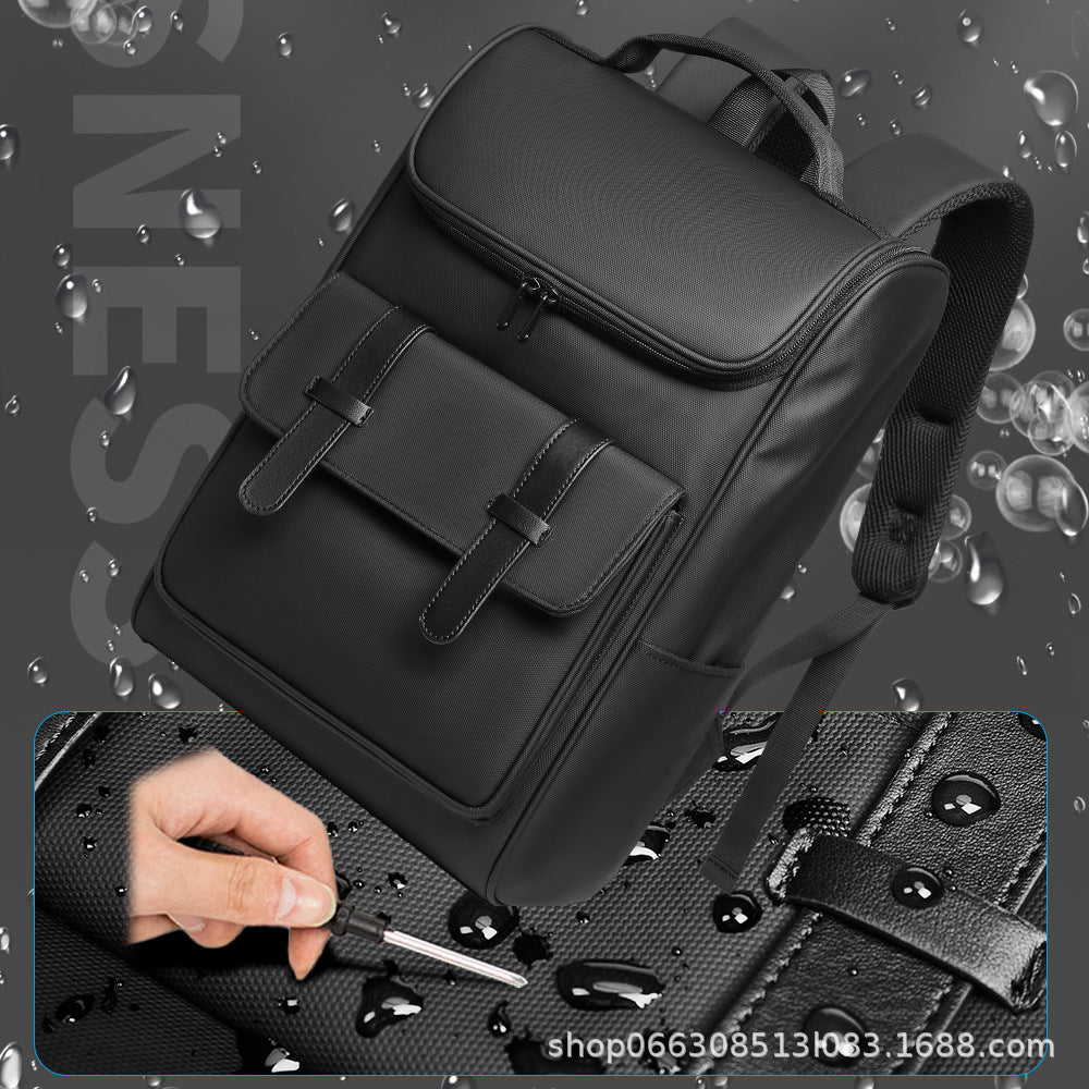 Large Capacity Backpack – Trendy School & Travel Bag for Men & Students