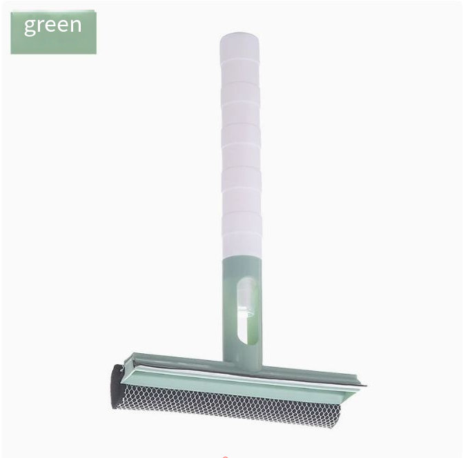 3-in-1 Window Glass Cleaner with Spray Bottle – Double-Sided Sponge & Squeegee