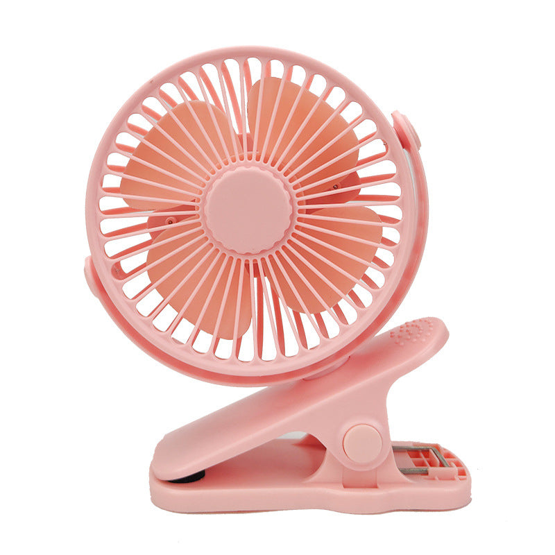 USB Mini Clip Fan – Silent Rechargeable Portable Desktop Fan for Dorms