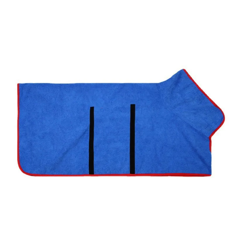 Fast-Drying Pet Bathrobe Towel – Ultra Absorbent Dog & Cat Drying Robe