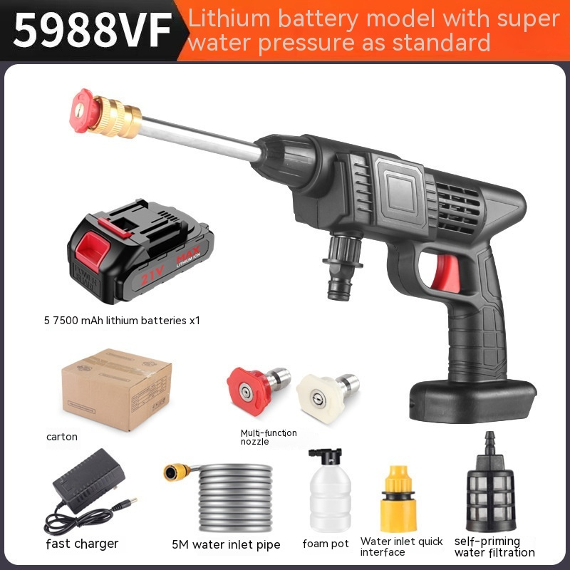 Portable Cordless Pressure Washer – High-Pressure Handheld Cleaner for Car, Garden & Home