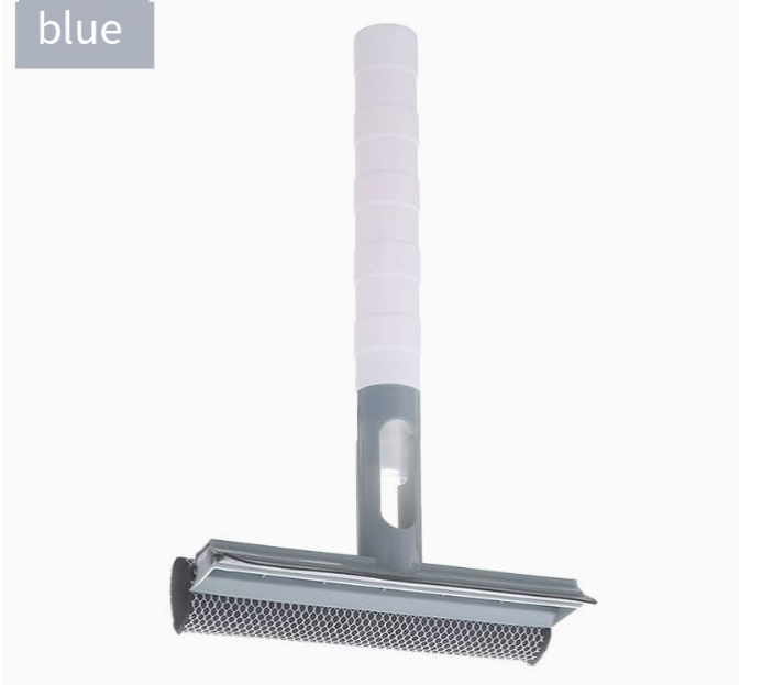 3-in-1 Window Glass Cleaner with Spray Bottle – Double-Sided Sponge & Squeegee
