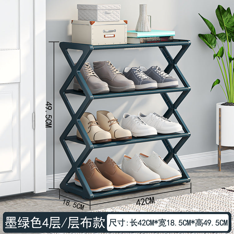 X-Type Multi-Functional Shoe Rack – 2-Layer Stackable Organiser