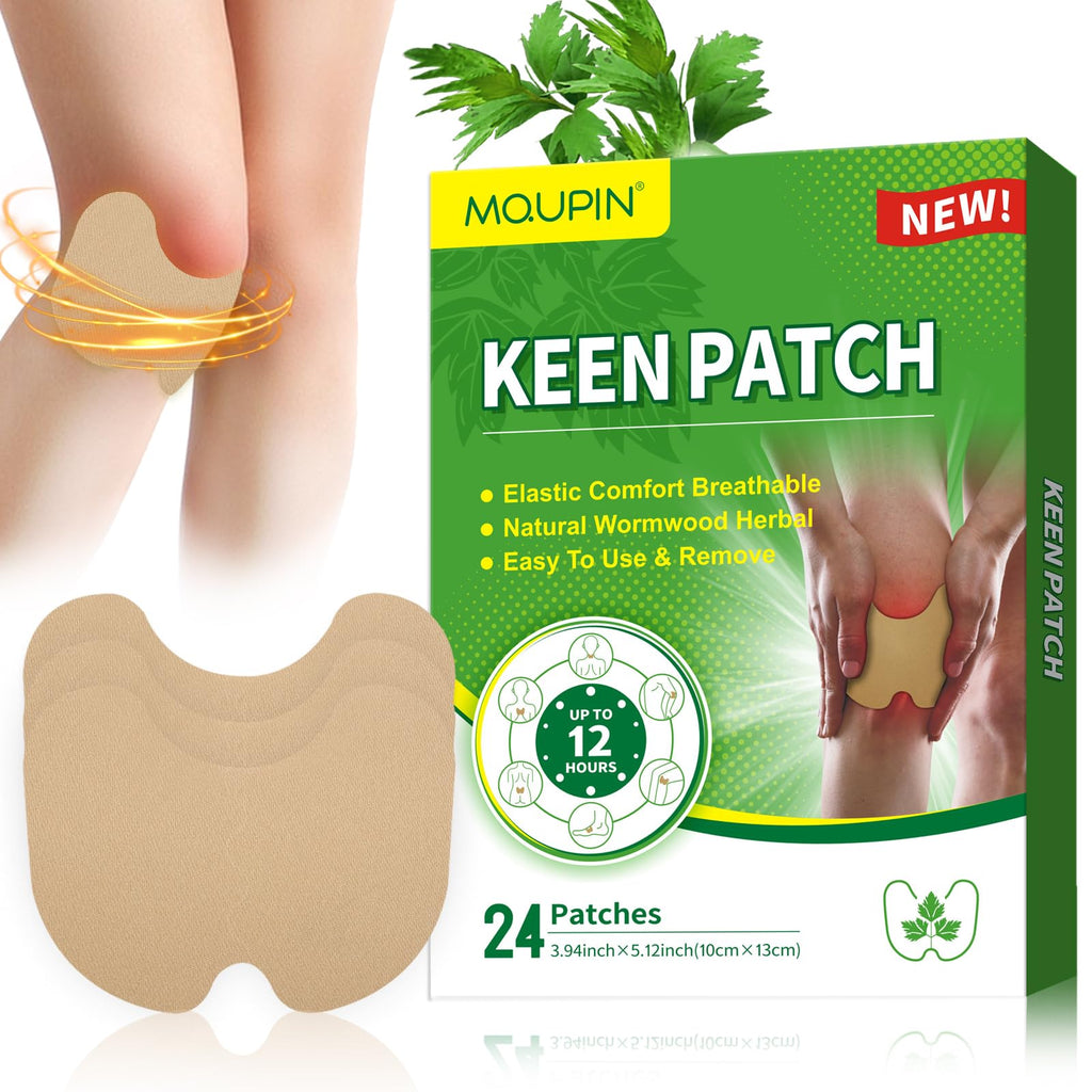24Pcs Knee Patches Natural Knee Pain Relief Arthritis Patch Knee Patches for Pain Relief Bone on Bone for Knee Back Neck Shoulder