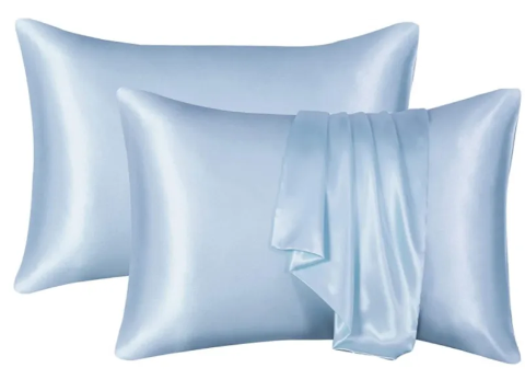 Silk Satin Pillowcase – Smooth Solid Color Pillow Cover for Hair & Skin Care