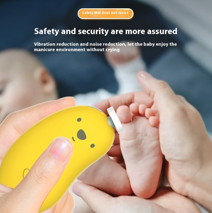 Electric Baby Nail Grinder – Safe & Quiet Rechargeable Nail Trimmer for Newborns & Infants