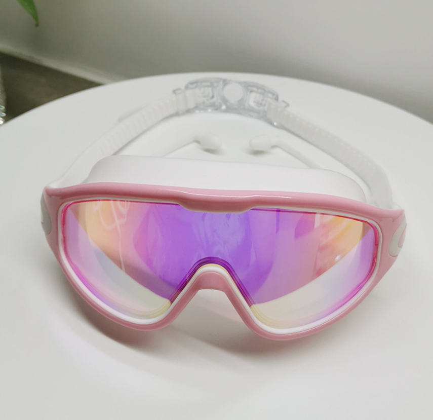 Large Waterproof Anti-Fog Goggles – UV Protection Swimming & Sports Eyewear