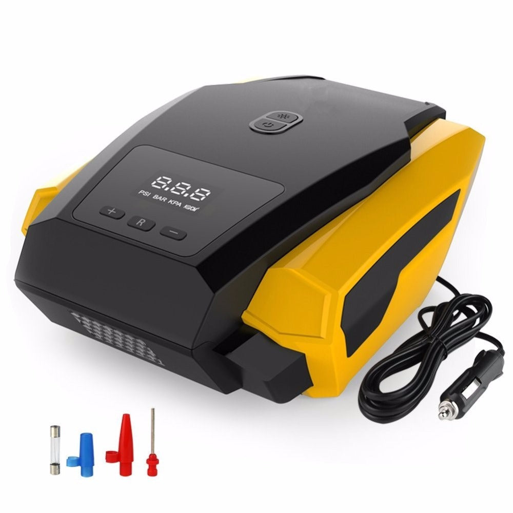 Electric Car Tyre Inflator – Portable Air Pump for Cars, Bikes & Balls