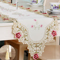 Modern Embroidered Table Runner – Polyester Long Dining Table Decoration