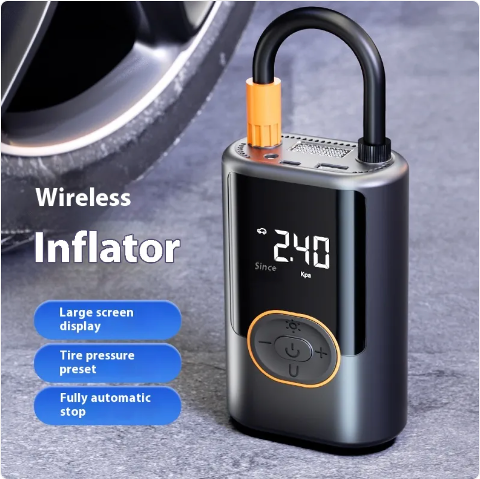 High-Pressure Car Inflator with Fast Charging