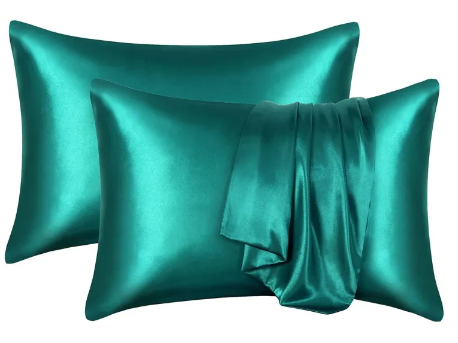 Silk Satin Pillowcase – Smooth Solid Color Pillow Cover for Hair & Skin Care