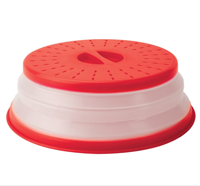 Collapsible High-Temperature Microwave Splash Cover
