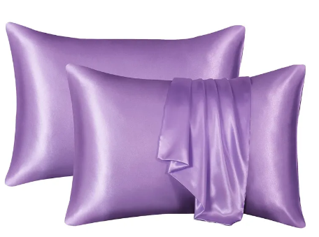 Silk Satin Pillowcase – Smooth Solid Color Pillow Cover for Hair & Skin Care