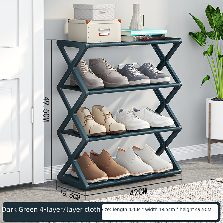 X-Type Multi-Functional Shoe Rack – 2-Layer Stackable Organiser
