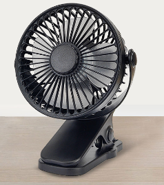 USB Mini Clip Fan – Silent Rechargeable Portable Desktop Fan for Dorms