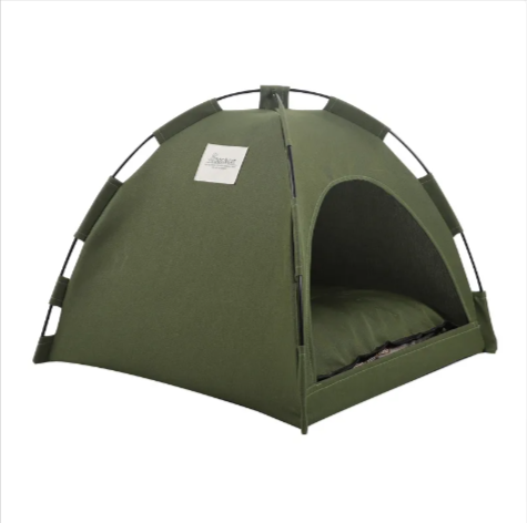 Portable Pet Tent with Cooling Mat – Foldable Indoor & Outdoor Dog and Cat Bed