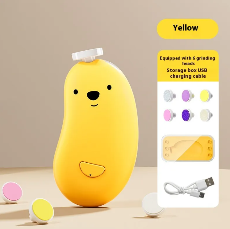 Electric Baby Nail Grinder – Safe & Quiet Rechargeable Nail Trimmer for Newborns & Infants