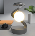 Rotating Moon Desk Lamp – Wireless Charging Pad with Ambient Night Light