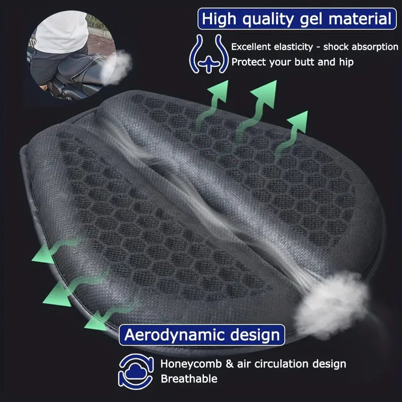 Honeycomb Gel Motocycle Seat Cushion
