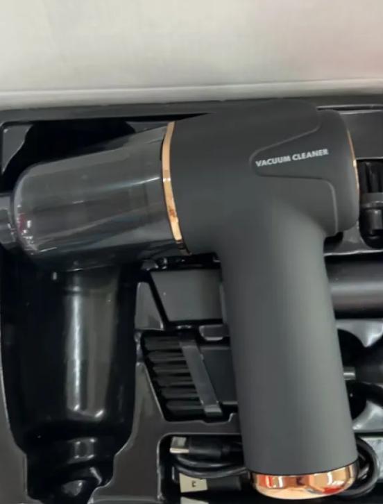 Portable Mini Car Vacuum Cleaner – Wireless Handheld with Powerful Suction & Attachments