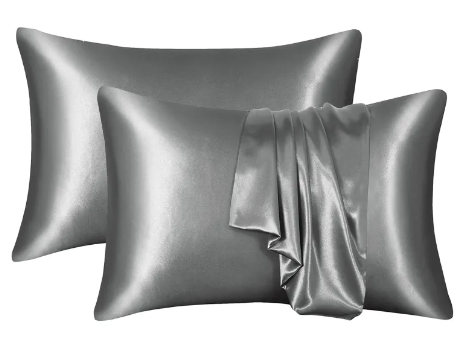 Silk Satin Pillowcase – Smooth Solid Color Pillow Cover for Hair & Skin Care