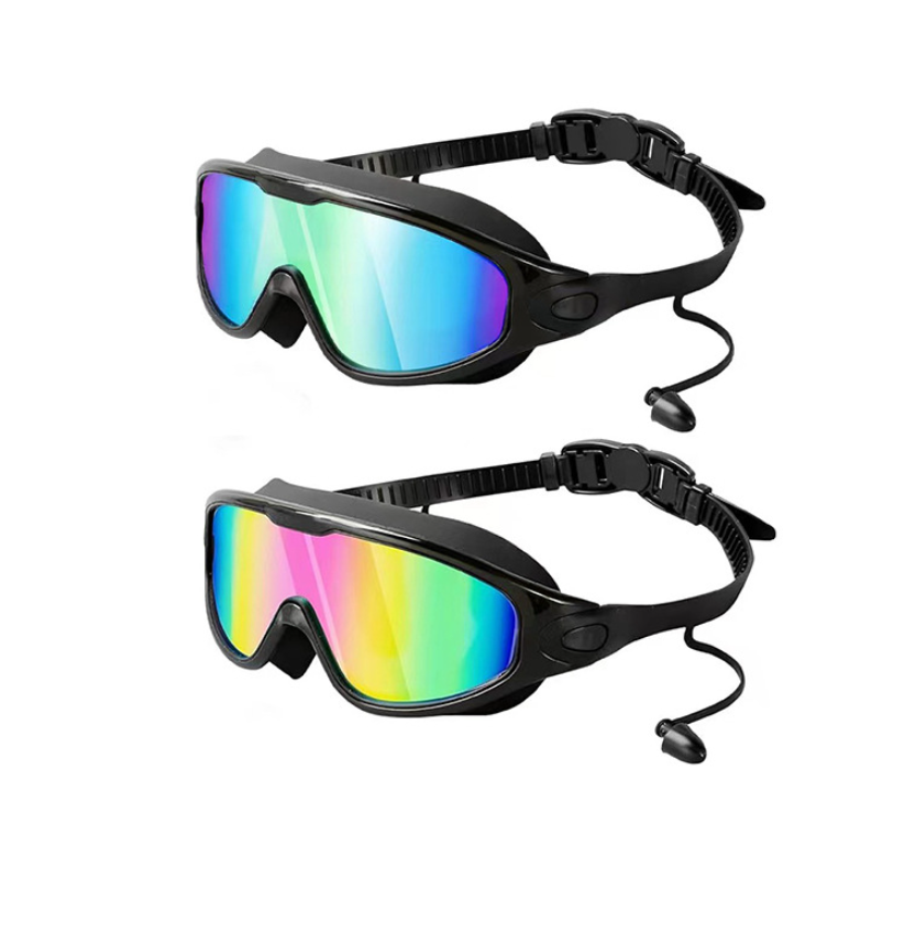 Large Waterproof Anti-Fog Goggles – UV Protection Swimming & Sports Eyewear
