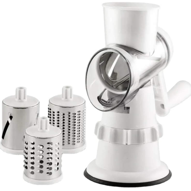 3-in-1 Roller Vegetable Slicer & Spiralizer – Curly Fries, Salads & Veggie Noodles