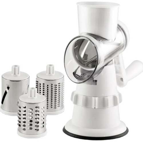 3-in-1 Roller Vegetable Slicer & Spiralizer – Curly Fries, Salads & Veggie Noodles