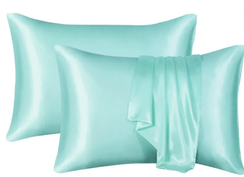 Silk Satin Pillowcase – Smooth Solid Color Pillow Cover for Hair & Skin Care
