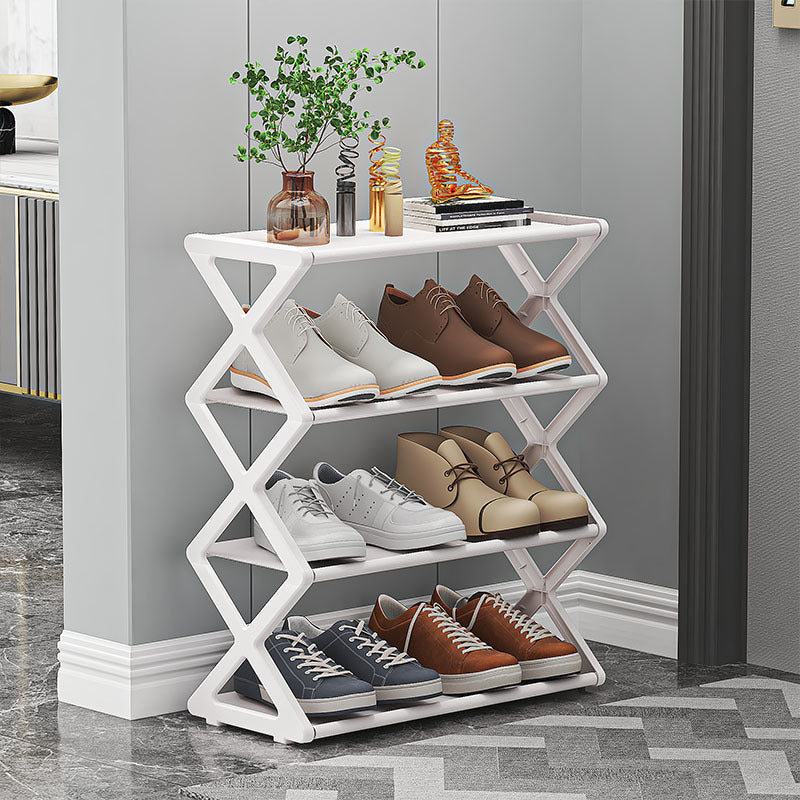 X-Type Multi-Functional Shoe Rack – 2-Layer Stackable Organiser