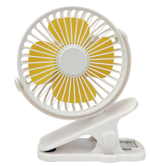 USB Mini Clip Fan – Silent Rechargeable Portable Desktop Fan for Dorms