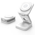 3-in-1 Foldable Magnetic Wireless Charger – 30W for iPhone, Apple Watch & AirPods