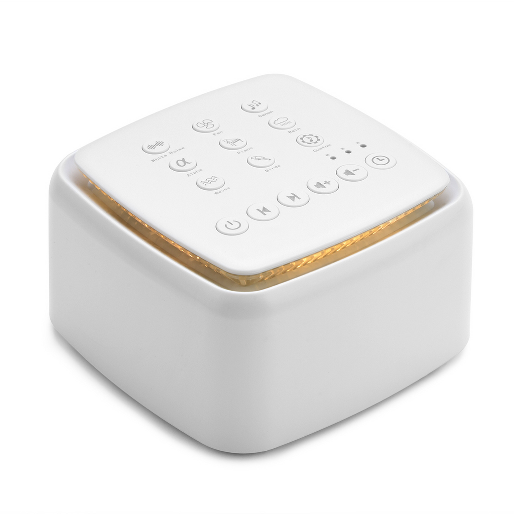 Rechargeable White Noise Machine – Portable Sleep Sound Machine with Timer & USB-C