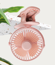 USB Mini Clip Fan – Silent Rechargeable Portable Desktop Fan for Dorms