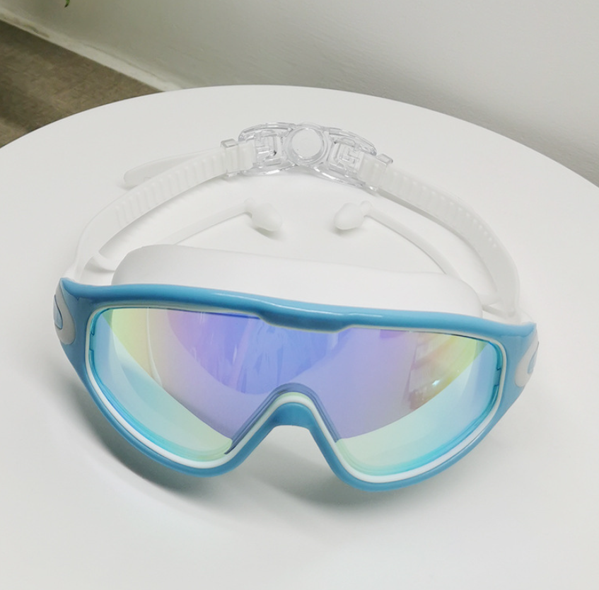 Large Waterproof Anti-Fog Goggles – UV Protection Swimming & Sports Eyewear