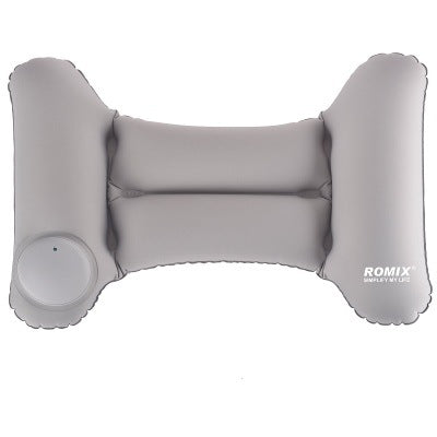 Inflatable Travel Pillow – Portable Back Support Lumbar Cushion for Long Trips