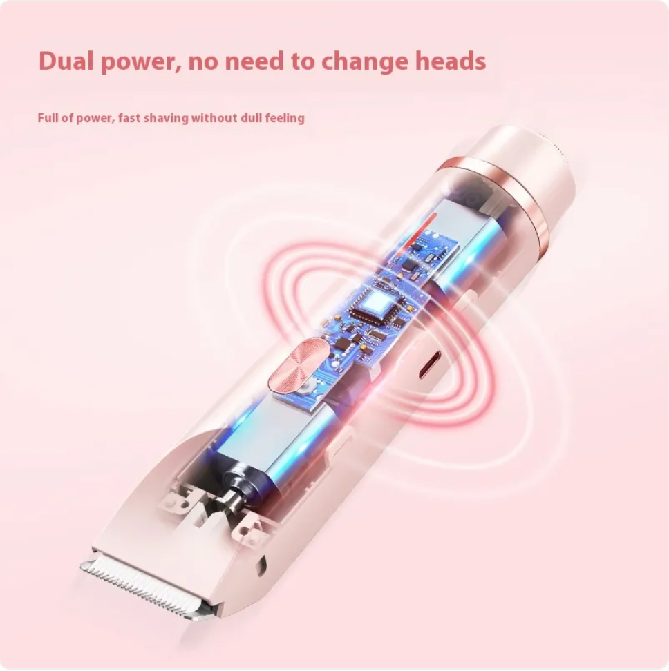 2-in-1 Women's Electric Shaver – Rechargeable Bikini Trimmer & Body Razor
